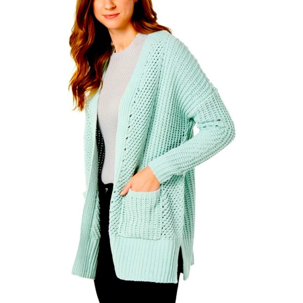 Macy’s Style & Co. Chenille Open Front Cardigan Sweater
